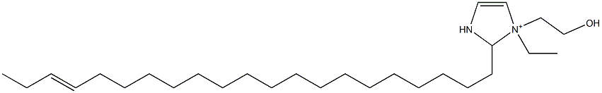 1-Ethyl-2-(18-henicosenyl)-1-(2-hydroxyethyl)-4-imidazoline-1-ium Struktur