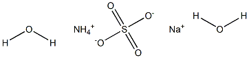 Ammonium sodium sulfate dihydrate Struktur