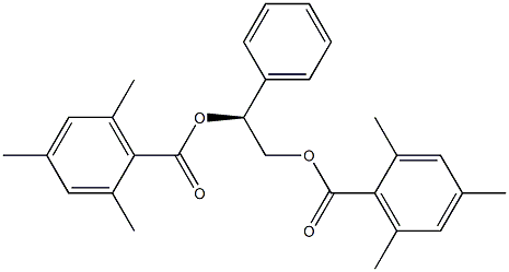 Bis(2,4,6-trimethylbenzoic acid)[S,(+)]-1-phenyl-1,2-ethanediyl ester Struktur