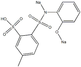 N-(2-Sodiooxyphenyl)-N-sodiosulfo-4-methylbenzenesulfonamide Struktur