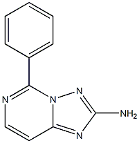 2-Amino-5-[phenyl][1,2,4]triazolo[1,5-c]pyrimidine Struktur