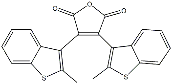 3,4-Bis(2-methyl-1-benzothiophene-3-yl)furan-2,5-dione Struktur