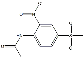 4'-Methylsulfonyl-2'-nitroacetanilide Struktur