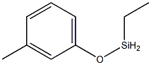 Ethyl(3-methylphenoxy)silane Struktur