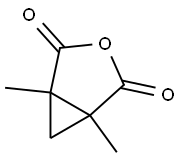 1,2-Dimethyl-1,2-cyclopropanedicarboxylic anhydride Struktur