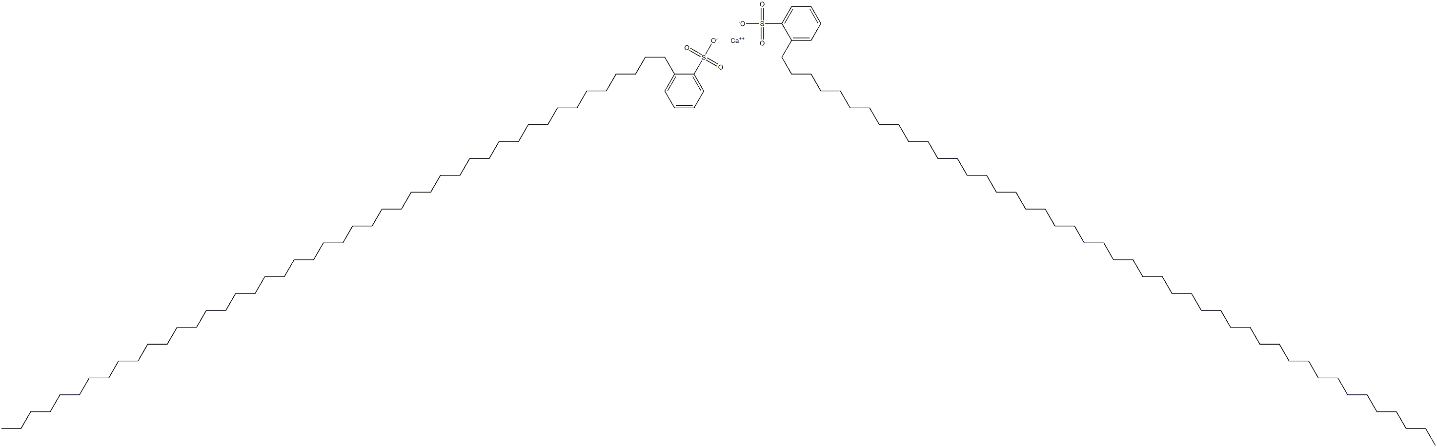 Bis[2-(hexatetracontan-1-yl)benzenesulfonic acid]calcium salt Struktur