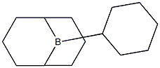 9-Cyclohexyl-9-borabicyclo[3.3.1]nonane Struktur