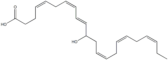 (4Z,7Z,9E,13Z,16Z,19Z)-11-Hydroxy-4,7,9,13,16,19-docosahexaenoic acid Struktur