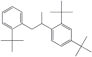 2-(2,4-Di-tert-butylphenyl)-1-(2-tert-butylphenyl)propane Struktur