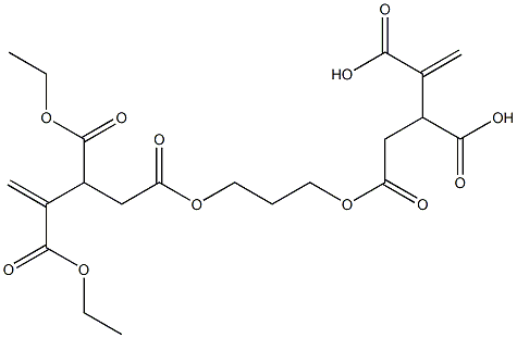 4,4'-[1,3-Propanediylbis(oxycarbonyl)]bis(1-butene-2,3-dicarboxylic acid diethyl) ester Struktur