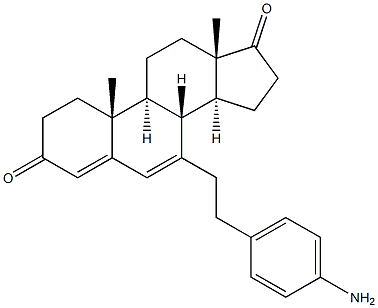 7-[2-(4-Aminophenyl)ethyl]-4,6-androstadiene-3,17-dione Struktur