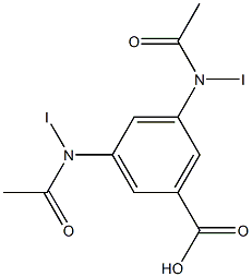 3,5-Bis(iodoacetylamino)benzoic acid Struktur