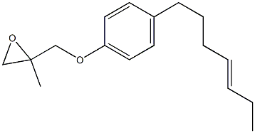 4-(4-Heptenyl)phenyl 2-methylglycidyl ether Struktur