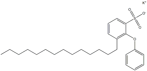 2-Phenoxy-3-tetradecylbenzenesulfonic acid potassium salt Struktur