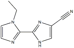 1'-Ethyl-2,2'-bi-1H-imidazole-4-carbonitrile Struktur