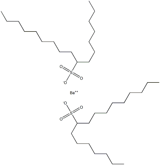 Bis(heptadecane-8-sulfonic acid)barium salt Struktur