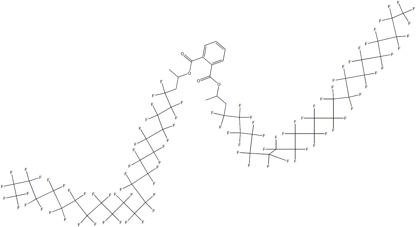 Phthalic acid di[2-(pentatetracontafluorodocosyl)-1-methylethyl] ester Struktur