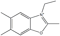 3-Ethyl-2,5,6-trimethylbenzoxazolium Struktur