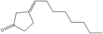 3-Octylidenecyclopentanone Struktur