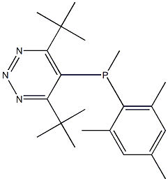 4,6-Di(tert-butyl)-5-[(methyl)mesitylphosphino]-1,2,3-triazine Struktur