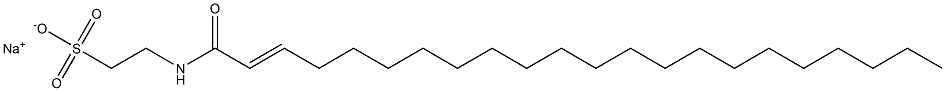 N-(1-Oxo-2-docosen-1-yl)taurine sodium salt Struktur