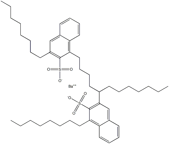 Bis(1,3-dioctyl-2-naphthalenesulfonic acid)barium salt Struktur