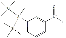 2-(3-Nitrophenyl)-1,1,1,2,3,3,3-heptamethyltrisilane Struktur