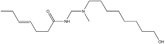 N-[[N-(8-Hydroxyoctyl)-N-methylamino]methyl]-4-heptenamide Struktur