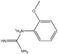 1-[2-Methoxyphenyl]guanidinium Struktur