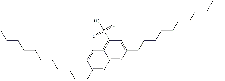 3,6-Diundecyl-1-naphthalenesulfonic acid Struktur