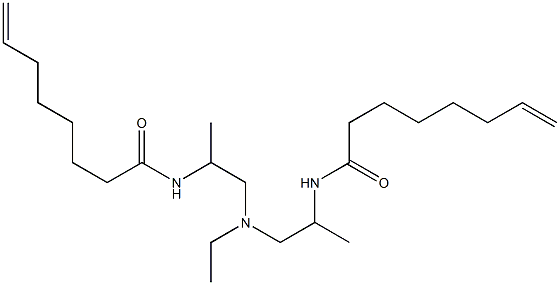 N,N'-[Ethyliminobis(1-methyl-2,1-ethanediyl)]bis(7-octenamide) Struktur