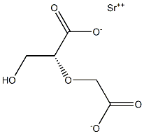 [R,(-)]-(Carboxymethoxy)(hydroxymethyl)acetic acid strontium salt Struktur