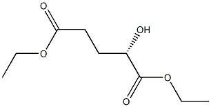 [S,(+)]-2-Hydroxyglutaric acid diethyl ester Struktur