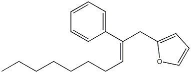 2-[(Z)-2-Phenyl-2-decenyl]furan Struktur