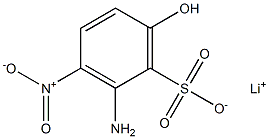 2-Amino-6-hydroxy-3-nitrobenzenesulfonic acid lithium salt Struktur