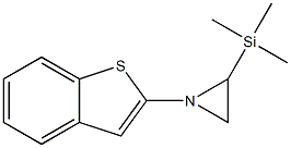 1-(Benzo[b]thiophen-2-yl)-2-trimethylsilylaziridine Struktur