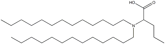 2-(Ditridecylamino)valeric acid Struktur