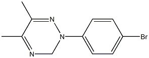 5,6-Dimethyl-2-(p-bromophenyl)-2,3-dihydro-1,2,4-triazine Struktur