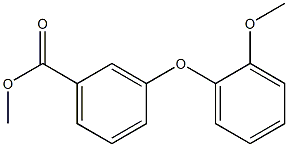 3-(2-Methoxyphenoxy)benzoic acid methyl ester Struktur