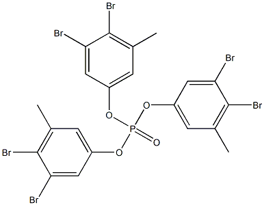 Phosphoric acid tris(3,4-dibromo-5-methylphenyl) ester Struktur