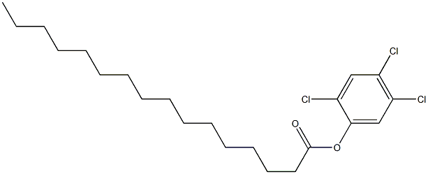 Hexadecanoic acid 2,4,5-trichlorophenyl ester Struktur