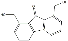 1,8-Bis(hydroxymethyl)-9H-fluoren-9-one Struktur