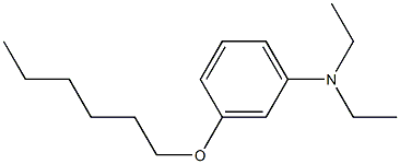 N,N-Diethyl-m-hexyloxyaniline Struktur