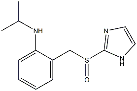 N-Isopropyl-2-[(1H-imidazol-2-yl)sulfinylmethyl]aniline Struktur