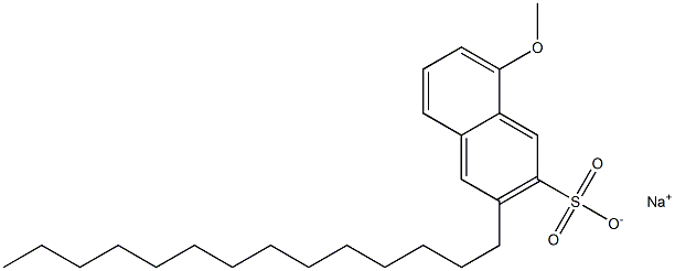 8-Methoxy-3-tetradecyl-2-naphthalenesulfonic acid sodium salt Struktur