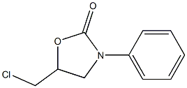 3-Phenyl-5-(chloromethyl)oxazolidin-2-one Struktur