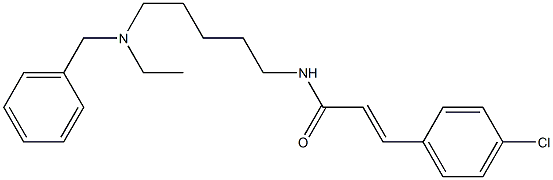 N-[5-(Ethylbenzylamino)pentyl]-3-(4-chlorophenyl)acrylamide Struktur