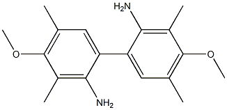 4,4'-Dimethoxy-3,3',5,5'-tetramethyl-2,2'-diamino-1,1'-biphenyl Struktur