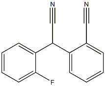 (2-Cyanophenyl)(2-fluorophenyl)acetonitrile Struktur