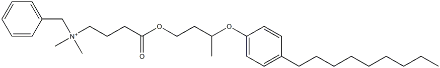 N,N-Dimethyl-N-benzyl-N-[3-[[3-(4-nonylphenyloxy)butyl]oxycarbonyl]propyl]aminium Struktur